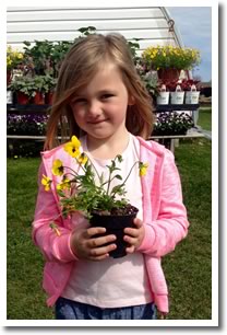Kids planting activity