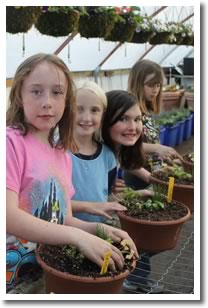Guides visit the farm