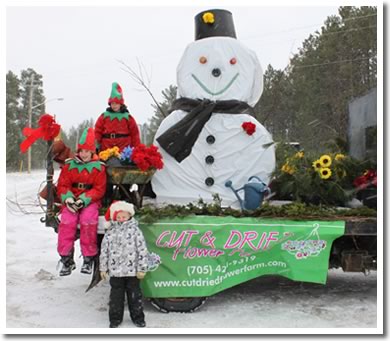 Frosty the snowman Creemore and Lisle Santa Claus parades